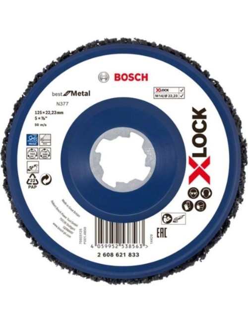 Disco de limpieza X-LOCK N377 Metal de 125 mm, 22,23 mm