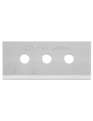 OLFA SKB-10/10B PACK DE 10 CUCHILLAS RECTANGULAR 40X17,8X0,4 MM PLATEADAS