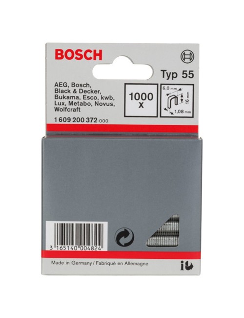 BOSCH GRAPA TIPO 55: 6,0 X 1,08X 16MM: 1.000UD