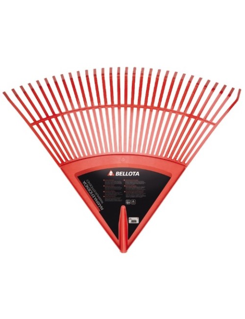 BELLOTA 303432 ESCOBA DE PLÁSTICO EXTRAGRANDE PÚA PLANA PARA LIMPIEZA DE CÉSPED SIN MANGO