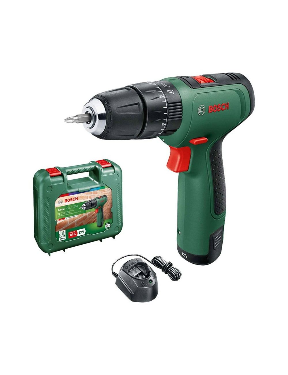 BOSCH TALADRO PERCUTOR A BATERÍA EASYIMPACT 1200 BOSCH TALADRO PERCUTOR A BATERÍA EASYIMPACT 1200