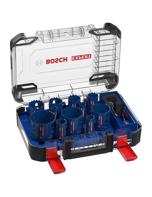 BOSCH 2608900448 - SET DE SIERRA DE CORONA EXPERT TOUGH MATERIAL DE 20/22/25/32/35/40/44/51/60/68/76 MM