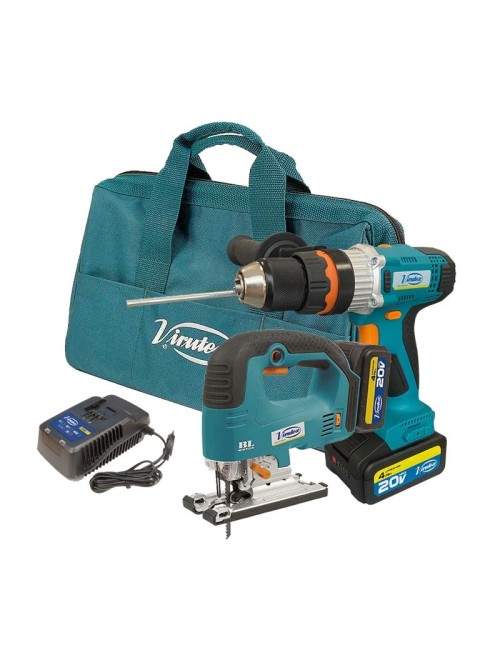 VIRUTEX KIT TALADRO PERCUTOR ATB80P + SIERRA DE CALAR SCB324