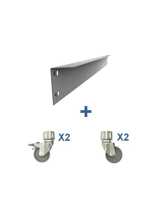 LARGUERO GRIS 1200 + 4RUEDAS (2F+2SF) 20