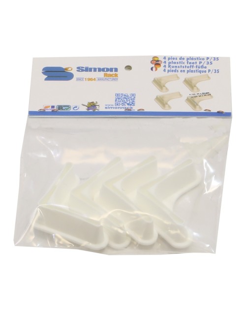 BLISTER 4 PIES P/35 BLANCO