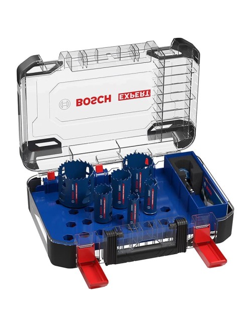 BOSCH SET DE SIERRAS DE CORONA 9 PIEZAS EXPERT TOUGH MATERIAL DE 22/25/35/51/60/68 MM