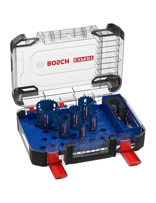 BOSCH SET DE SIERRAS DE CORONA 9 PIEZAS EXPERT TOUGH MATERIAL DE 22/25/35/40/51/68 MM