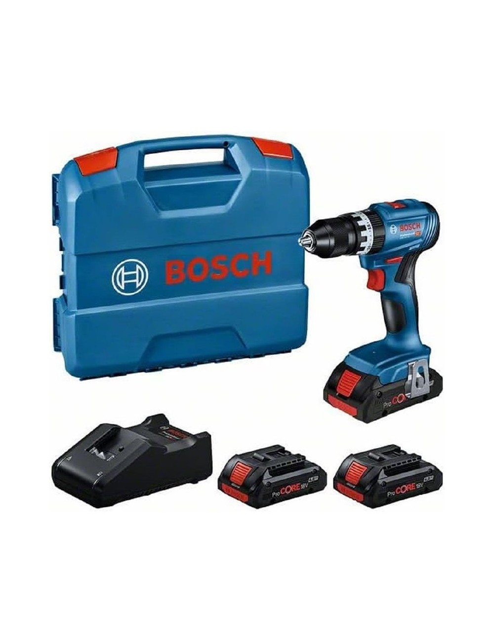 BOSCH GSB 18V-45 TALADRO PERCUTOR + 3 BATERÍAS 4.0AH PROCORE BOSCH GSB 18V-45 TALADRO PERCUTOR + 3 BATERÍAS 4.0AH PROCORE