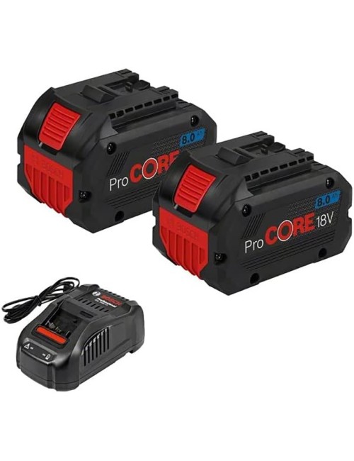 BOSCH SET 2 BATERIAS PROCORE 8,0AH + GAL 1880CV