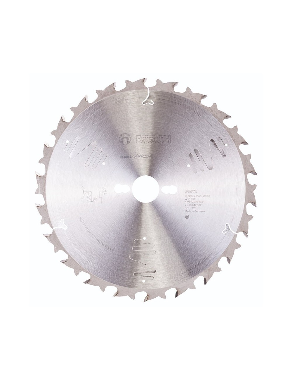 BOSCH DISCO DE SIERRA CIRCULAR EXPERT FOR WOOD PARA SIERRAS DE CORTE FINAL VERTICAL, PARA SIERRAS DE MESA