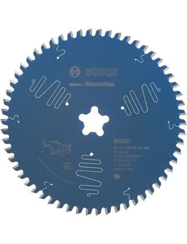 BOSCH DISCO DE SIERRA CIRCULAR EXPERT FOR ALUMINIUM PARA SIERRAS DE MESA