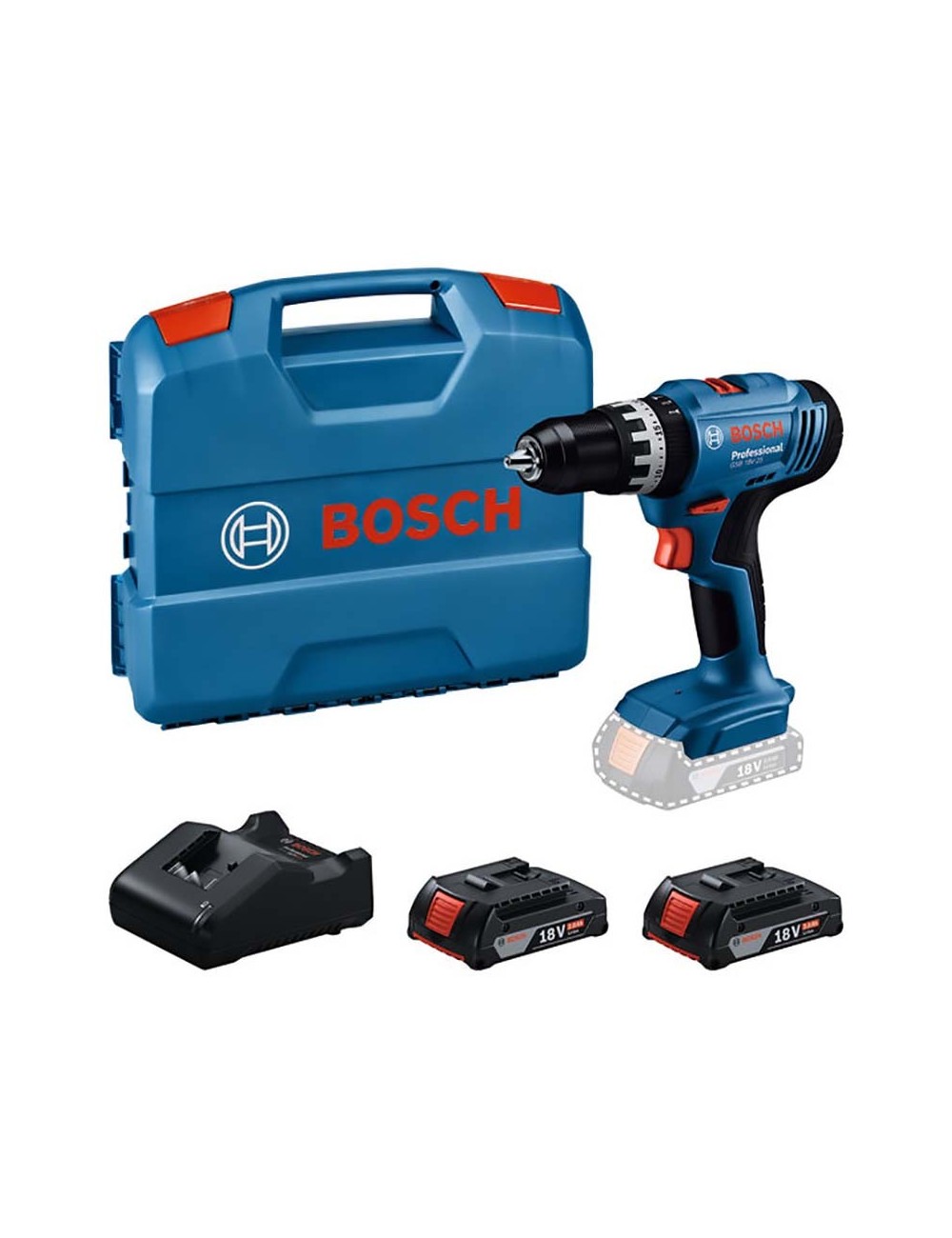 BOSCH GSB 18V-25 TALADRO ATORNILLADOR DE IMPACTO A BATERÍA EN LCASE