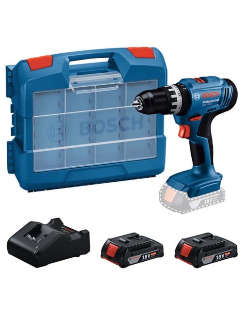 BOSCH GSB 18V-25 TALADRO ATORNILLADOR DE IMPACTO A BATERÍA + SET 63 ACCESORIOS