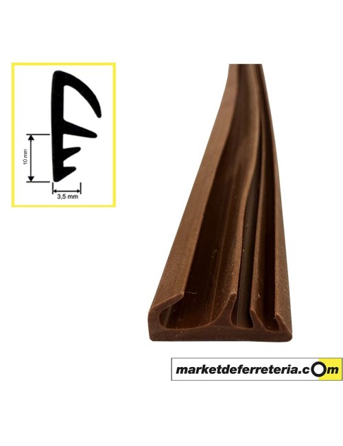 VIRUTEX JUNTA AISLANTE PVC N11P 75M COLOR MARRÓN
